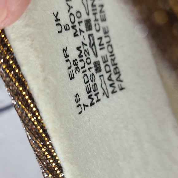 Soft Style gold sparkly pumps, 7 - Picture 9 of 10